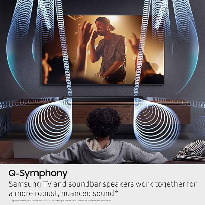 Samsung Q-Series Soundbar HW-Q900F 7.1.2 ch Subwoofer (2025 Model) Smart Integration, Wireless Dolby Atmos, Q-Symphony