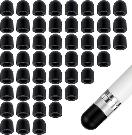 50Pcs Replacement Nibs for Touch Screen Pen, Rubber Tips for Stylus Pens, Soft, No Scratches, Sensitivity and Precision, Universal Stylus Ends (0.24inch/6mm)