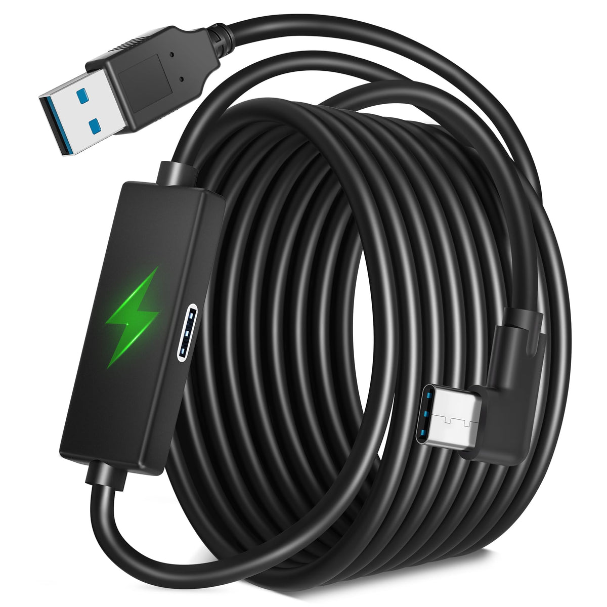 Kuject 20FT Link Cable with Charging for Meta Quest 3S / 3/2 / Pro, Pico 4