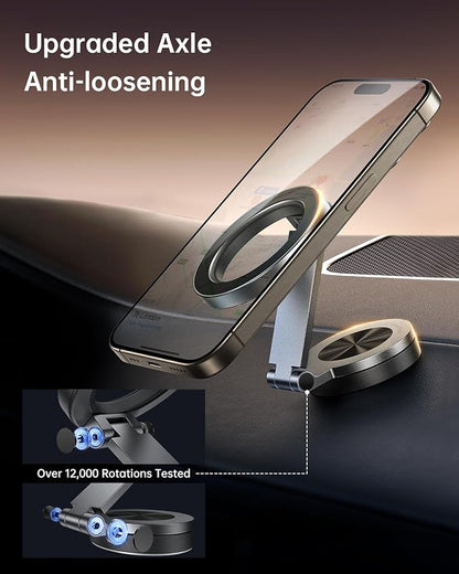 SYNCWIRE for MagSafe Car Mount - [360° Rotation] Magnetic Phone Holder for Car, Adjustable Metal Arm, Ultra Magnet, Car Magnet Phone Mount for Dashboard, Fit for iPhone 16 15 14 13 Pro Max &All Phones