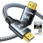 ARISKEEN 8K HDMI Cable 4 FT, 48Gbps High Speed HDMI 2.1 Cable, 8K 60Hz, 4K 120Hz 144Hz Braided HDMI Cord - 4 Feet