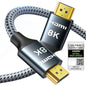 ARISKEEN 8K HDMI Cable 13 FT, 48Gbps High Speed HDMI 2.1 Cable, 8K 60Hz, 4K 120Hz 144Hz Braided HDMI Cord - 13 Feet