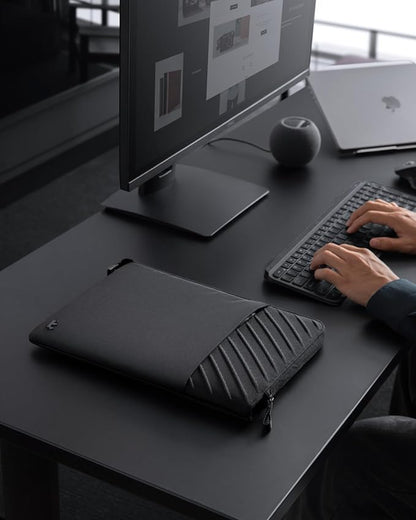 tomtoc Voyage-A10 Slim Laptop Sleeve for 2025 13-inch MacBook Air/Pro M4/M3/M2/M1 A3240 A3113 A2681 A2337 A2686 A2338, Water-Resistant Case for 13-inch Surface Pro Copilot+ PC, Minimalist Design