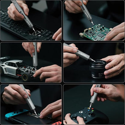 STREBITO 144-Piece Upgraded Electric Screwdriver, Max 0.7 N.m, 120 Magnetic Bits, 5-gear Torque Adjustment, Precision Screwdriver Set, Repair Tool Kit for Tech, Electronics and PC, Gifts for Men