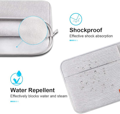 Lacdo Laptop Sleeve Case for 14-inch MacBook Pro M4/M3/M2/M1 Chips Pro Max A3112 A3401 A3185 A2992 A2918 A2779 2024-2021, Water-Resistant Computer Bag MacBook Bag Case with Accessory Pocket, Gray