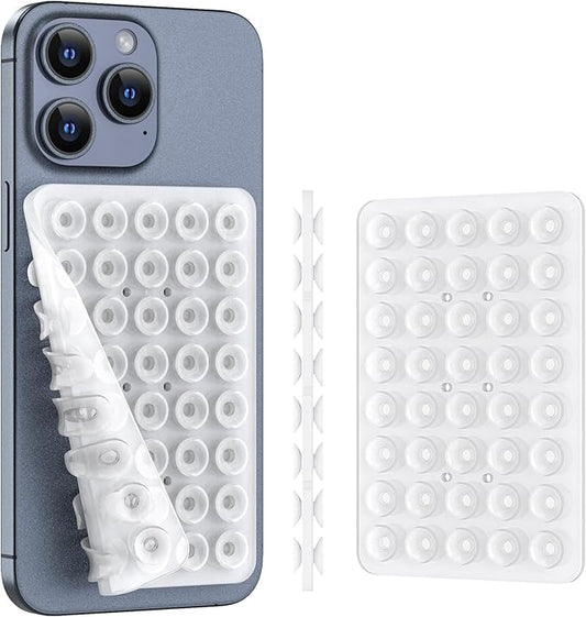 CMZZ Silicone Suction Phone Case Mount (Transparent, 1PCS)