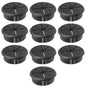 2-3/8" Black Desk Grommet, JTemgle Flexible Cable Grommet Rubber Cable Hole Cover Wire Organizer Caps Desktop Cord Management for Home Office TV Stands Tabletops, 10 Pieces