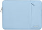 MOSISO Laptop Case 15 inch, 15 inch Laptop Sleeve Compatible with MacBook Air 15 M4 A3241 M3 A3114 M2 A2941 2025 2024 2023,Dell XPS 15,Polyester Vertical Computer Sleeve Bag with Pocket, Air Blue