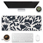 Eflxamz Large Gaming Mouse Pad for Desk,Cute Forest Mushroom Desk Mat,Starry Night Mushroom Desk Pad,Extended Big Computer Keyboard Mouse Pad with Non-Slip Base and Stitched Edge,35.4"x15.7"