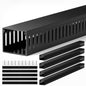 ZhiYo 2"H x 2.4"W Cable Management Raceway, 95in Under Desk Channel, Black