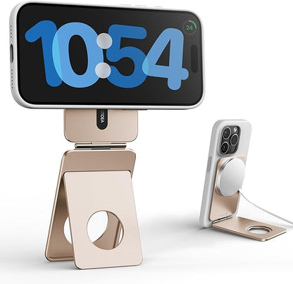 IST IDEA for Magsafe Tripod, Tripod for iPhone Lightweight Aluminum Alloy & Angle Adjustment & Strong Magnets iPhone Tripod Stand Compatible with 17/16/15/14/13/12 (Included Metal Ring)