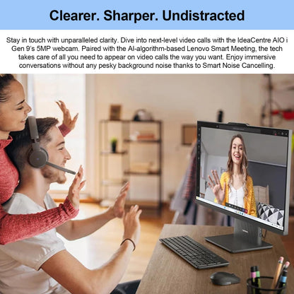 Lenovo 2026 IdeaCentre Business All-in-One, 27" FHD Touchscreen 100Hz, Intel Core i5-13420H, 16GB DDR5 RAM, 1TB SSD, Wireless Charging Base, Wireless KB & Mouse, Wi-Fi 6, Windows 11 Pro, Grey