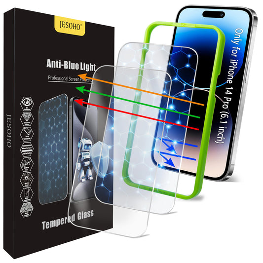 JESOHO Blue Light Blocking Screen Protector for iPhone 12 Mini (5.4 inch)