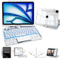 Uminy Clear Keyboard Case for iPad Air 11/10.9 & Pro 11,360 Rotation,Black