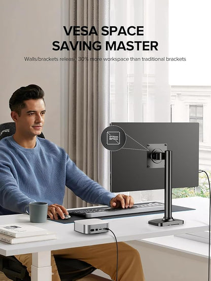 UPERFECT Portable Monitor 4K 16" | 1200 Nits Laptop Monitor | 3840 * 2400 UHD | 1MS FreeSync 2000:1 Contrast | USB-C & HDMI | VESA & Smart Case | Travel Screen for Computer, Mini PC, Game Consoles