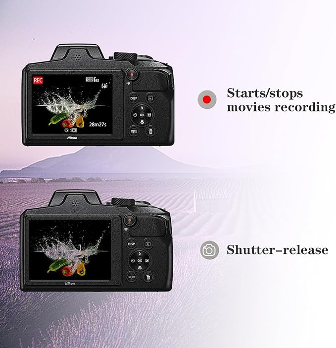 AODELAN Camera Remote Control Wireless Shutter Release for Nikon COOLPIX P1000 P950 B600 A1000 Z50 Z30 Z fc Z6 II Z7 II,Replaces Nikon ML-L7