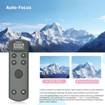 for Canon Rechargeable Camera Remote Control,Wireless Shutter Release Compatiable with EOS R,R5,R6,R50,R100,M6 Mark II,G5X Mark II,G7X Mark III,Rebel T7i,T8i,SL2,SL3,M50,M200;Replaces BR-E1