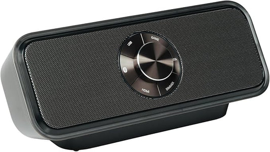 PIONEER Desktop Gaming Speaker,Sound TECTOR,Compact Front Speaker with LED Sound Sensing Meter,PC,PS5/PS4,Switch,USB Type-C, HDMI, Bluetooth,Speakers 5.1ch/7.1ch Surround, TQ-FG3000