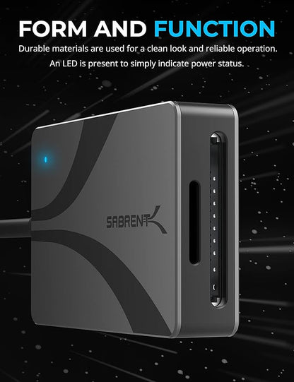 SABRENT USB Type-C Card Reader, Dual-Slot UHS-II SDXC and microSDXC SD 4.0 (CR-CSDM)