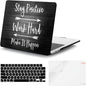 iCasso for MacBook Air 13 inch Case 2025 2024-2022 Release M4 A3240 M3 A3113 A2681 M2 with Liquid Retina Display, Hard Plastic Shell for Mac Air 13.6, Keyboard Cover&Screen Protector, Stay Positive