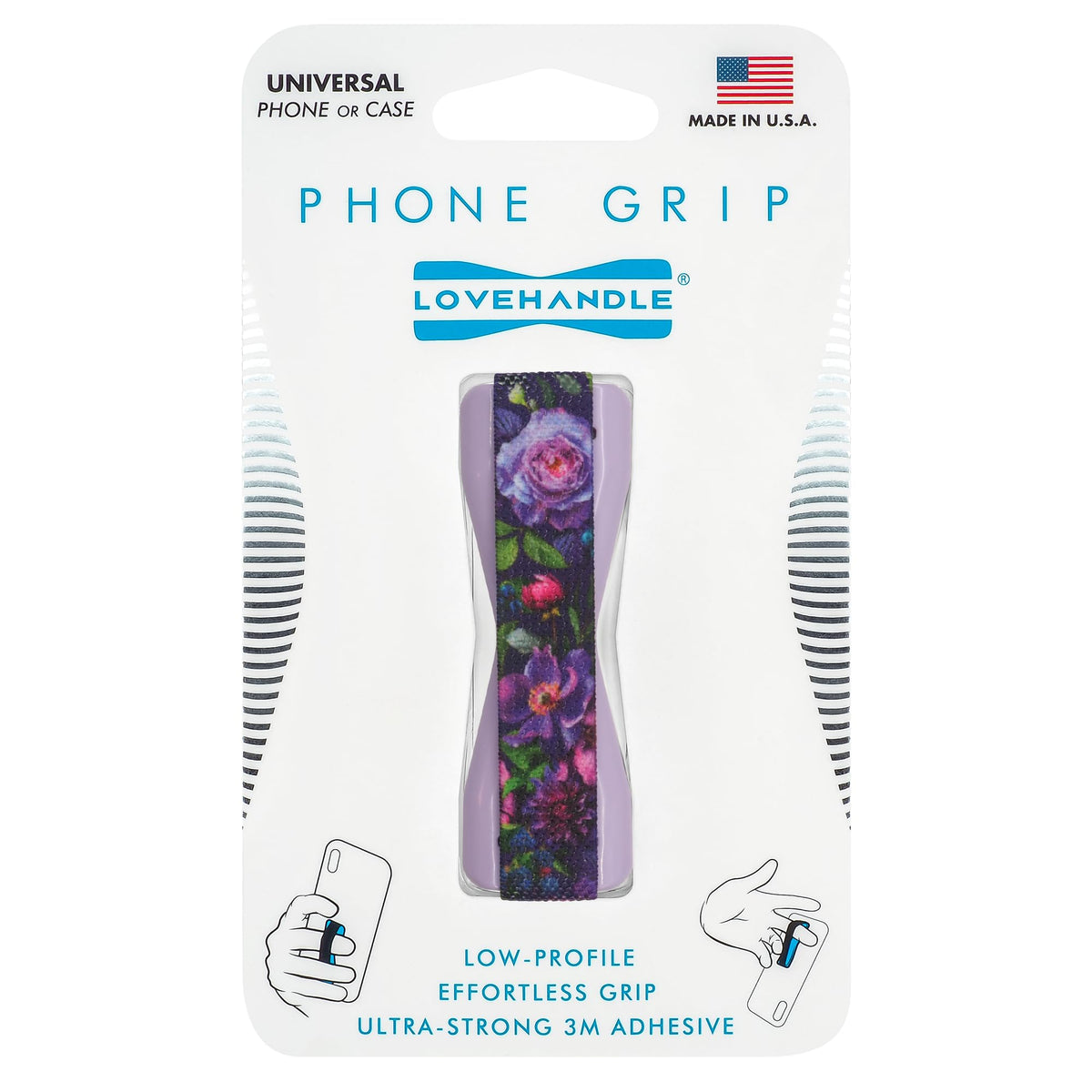 LOVEHANDLE Original Universal Phone Grip - Black and White Checkered