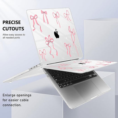 for MacBook Pro 16 inch Case 2019 2020 Release Model A2141, Plastic Hard Shell Cover with Keyboard Cover & Screen Protector for MacBook Pro 16 inch with Touch Bar & Touch ID, Star Bow