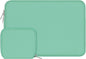 MOSISO Laptop Case 13.3 inch, 13-13.3 inch Laptop Sleeve Bag Compatible with MacBook Air/Pro 13 / Pro 14, HP Dell ASUS Lenovo Notebook, Neoprene Computer Sleeve Bag with Small Case, Biscay Green