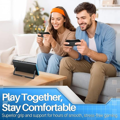 TNP JoyCon 2 Grips for Nintendo Switch 2 2025 - Ergonomic Joy Con Grip Handle Kit - Comfortable Anti-Slip Controller Kit Accessory for Nintendo Switch 2 New Gen Joy-Con Controller, 2 Pack, Black
