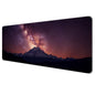 Dynippy Large Thin Mouse Pad with Stitched Edges, Black White Marble