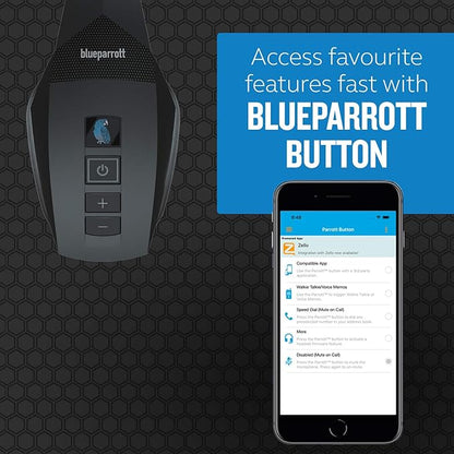 BlueParrott B550-XT Mono Bluetooth Wireless Headphones 96% Noise Canceling Over Head Trucker Headset with Mic, 100% Voice Control, IP54-Rated Protection, 24 hrs. Talk Time, Black