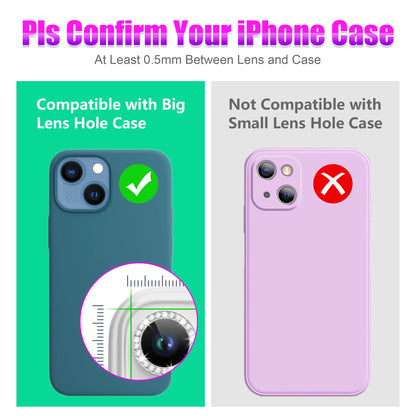 AGVEE 3+3 6 Pack for iPhone 13 & Mini Camera Lens Protector Cover