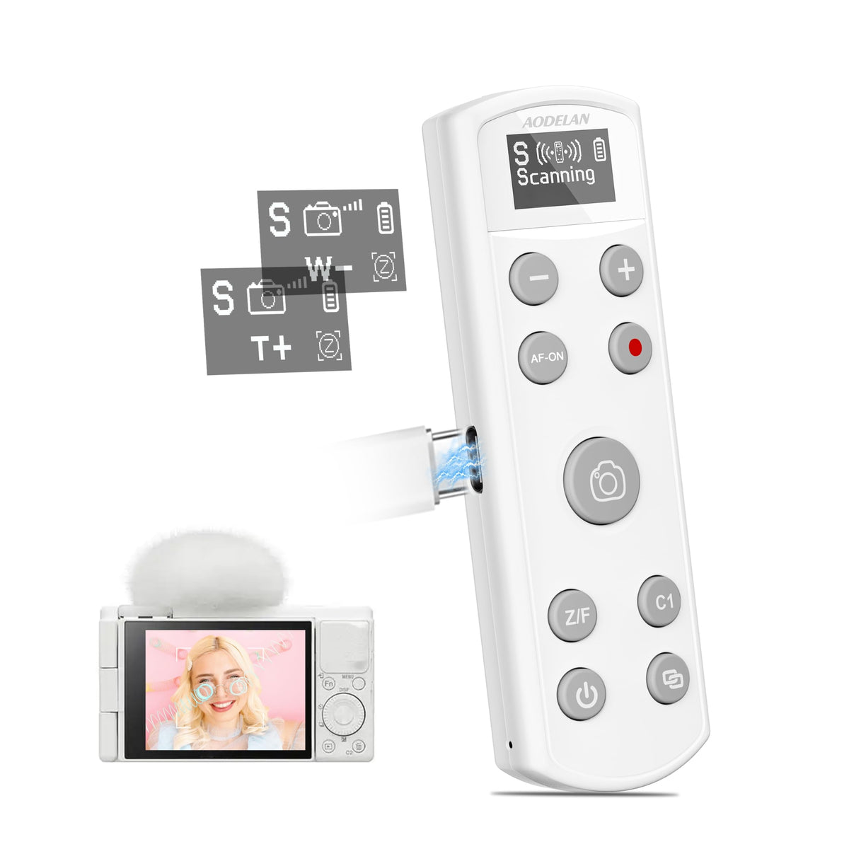 Remote Control for Fujifilm Camera, USB-C Rechargeable Wireless Shutter