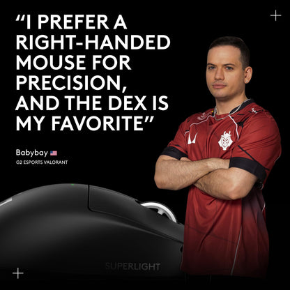 Logitech G PRO X Superlight 2 DEX Wireless Gaming Mouse - Magenta