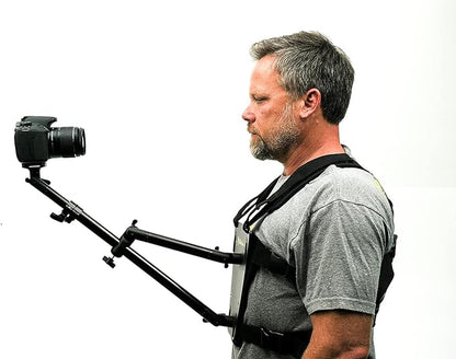Glide Gear SNC 100 Snorricam Rig – for DSLR, Smartphone – Chest Mount, 3ft Arm, 3.3lb Payload, Lightweight Aluminum Harness