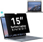Privacy Filter Compatible with 15 Inch Surface Laptop 5/4/3/2/1, Easy On/Off Removable Anti Glare Blue Light Laptop Privacy Screen Black Security Private