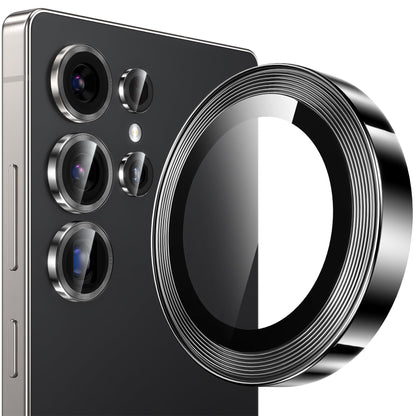 YWXTW [2025 Original Like for Samsung Galaxy S25 Ultra Camera Lens Protector, [Ultra-Thin & 6X Stronger] S25 Ultra Camera Lens Cover, 9H Tempered Glass Upgraded Metal Edging(Titanium Black)