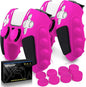 SIKEMAY Anti-Slip PS5 Controller Skin, Soft Thicken Non-Slip Studded Silicone Gel Grip Protective Cover Case for PlayStation 5 Controller Grip, 2 Pack with 8 x Thumb Grip Caps