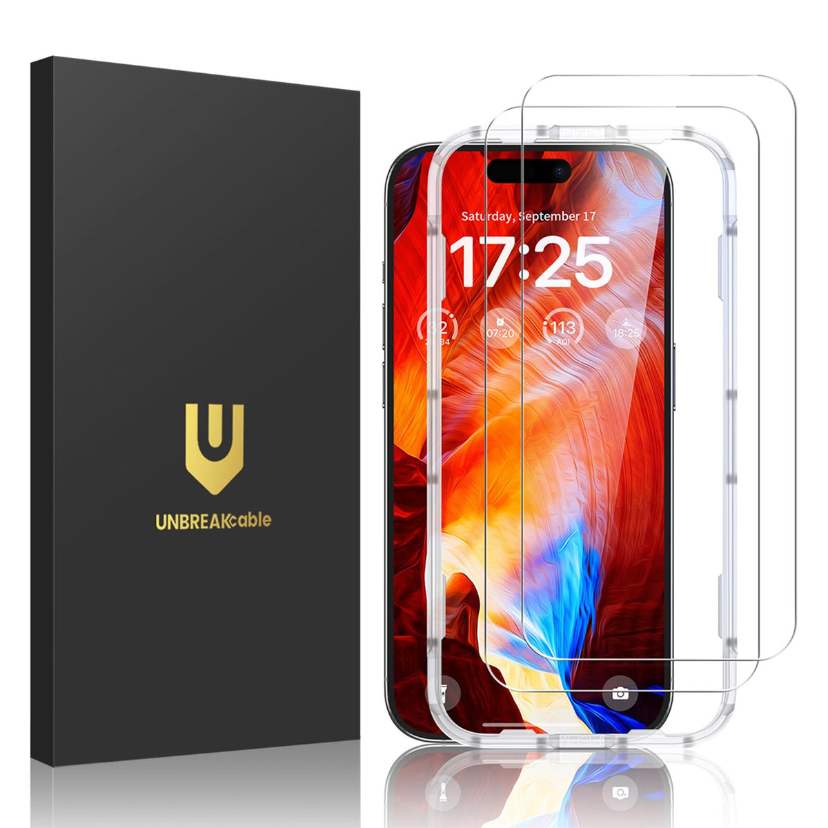 UNBREAKcable 2-Pack Screen Protector for iPhone 13 Pro/14/13