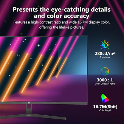 Z-Edge 32 inch Curved Gaming Monitor, QHD 1440P 170Hz 165Hz 144Hz Curved Monitor, 1500R Computer Monitor, MPRT 1ms Monitor, 16.7M Colors, 3000:1 Contrast, UG32 Ultra Slim Bezel, DP x2, HDMI x2