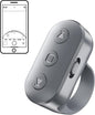 Phone Camera Ring Remote Control with Zoom in/Out, Rechargeable Shutter with Front/Rear Camera Switch for iPhone Android iPad, Hands Free Remote Ring for Photo & Video Recording Content Creator