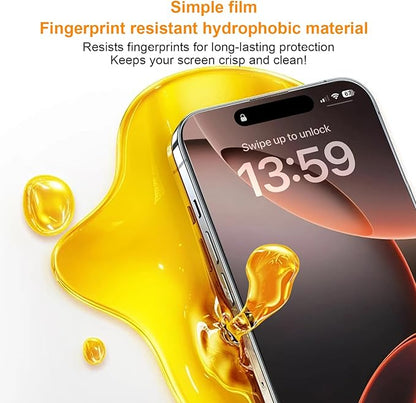 OneFish Full Edge Coverage Tempered Glass Screen Protector for IPhone 12 Pro Max 6.7 inch 2 Pack Edge Reinforcement, Self-Aligning Installation, Case Friendly Privacy Screen Protectors
