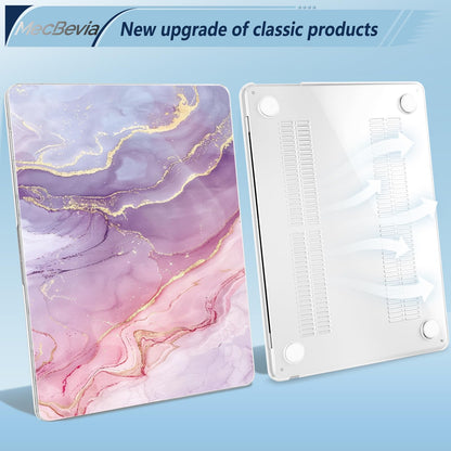 MecBevia Compatible with MacBook Air 13 inch Case M5 M4 M3 M2 2026-2022
