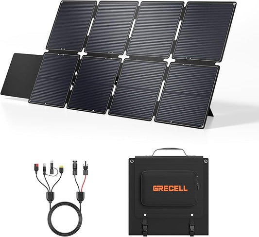 GRECELL 240W Portable Solar Panel for Power Station, Ultra Light Foldable