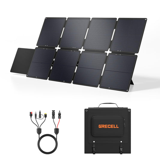120W Portable Solar Panel for Power Station Generator, Ultra Light 5.7lbs
