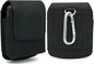 BECPLT for Galaxy Z Flip7 FE 7 6 5 4 3 Nylon Cell Phone Pouch Holster Case with Belt Clip Cover for Samsung Galaxy Z Flip 5G Motorola Razr 40 Ultra Motorola Razr 2022 2019