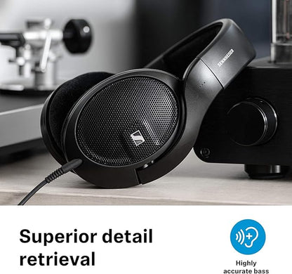 Sennheiser HD 560 S Over-The-Ear Audiophile Headphones - Neutral Frequency Response, E.A.R. Technology for Wide Sound Field, Open-Back Earcups, Detachable Cable, (Black) (HD 560S)