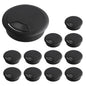 12 Desk Grommet, Desk Hole Cover, Large Capacity, Detachable and Adjustable Cable Organizer, Suitable for Organizing Home and Office Cables (Black, 2 Inches)