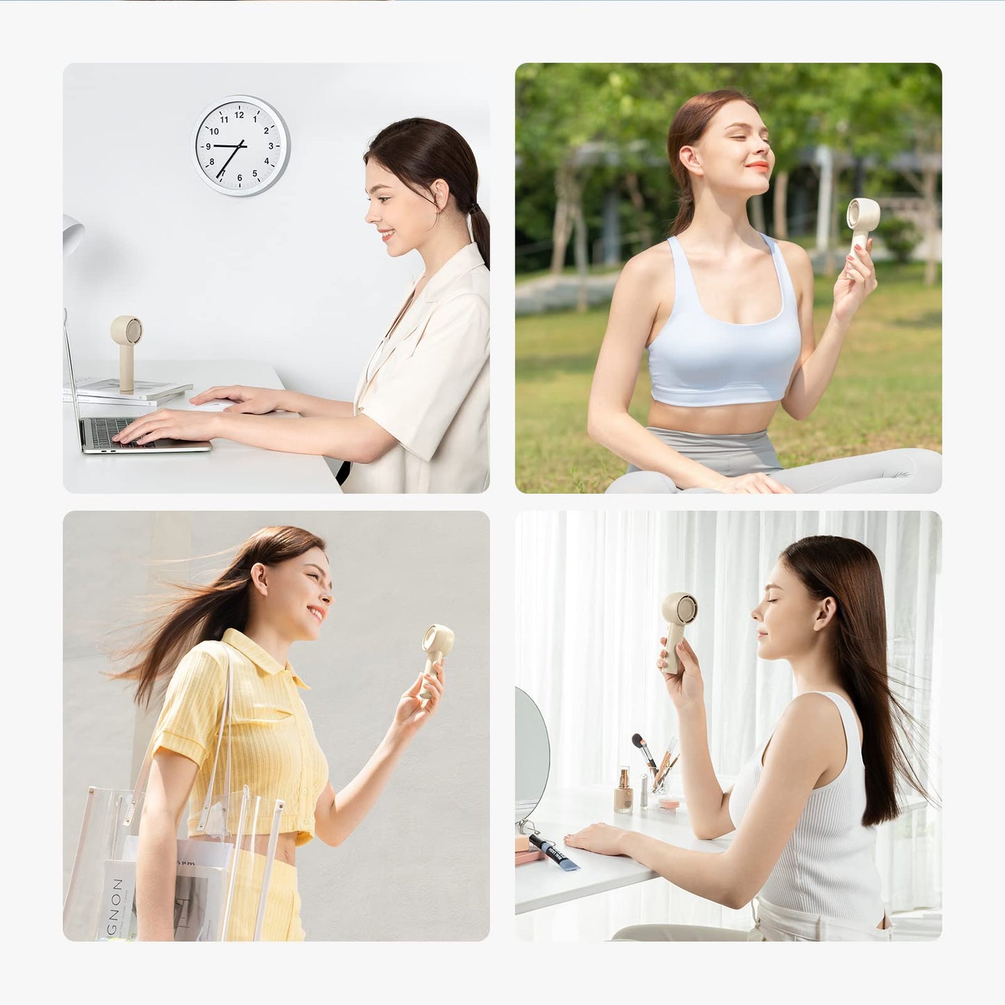 JISULIFE Mini Portable Fan-Bladeless Safe Design