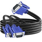 PASOW VGA Splitter Cable (No Screen Extension) 1 Male to 2 Male Dual Monitor Y Adapter 1080P Full HD for projectors, HDTVs, Monitors (3 Feet) - Only for Screen Duplication - Work for Identical Monitor