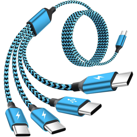 Travel USB C 4 in 1 Charging Cords,Four Type C Ports Mulit Charging Cable